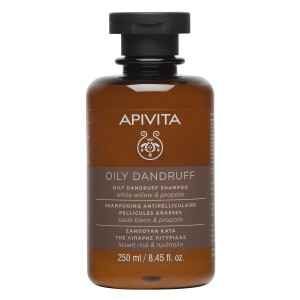 Apivita Oily Dandruff Shampoo with White Willow & Propolis, 250ml