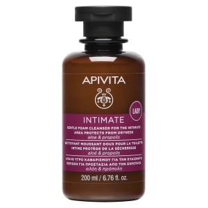 Apivita Gentle Foam Cleanser for Intimate Area Protects from Dryness, 200ml