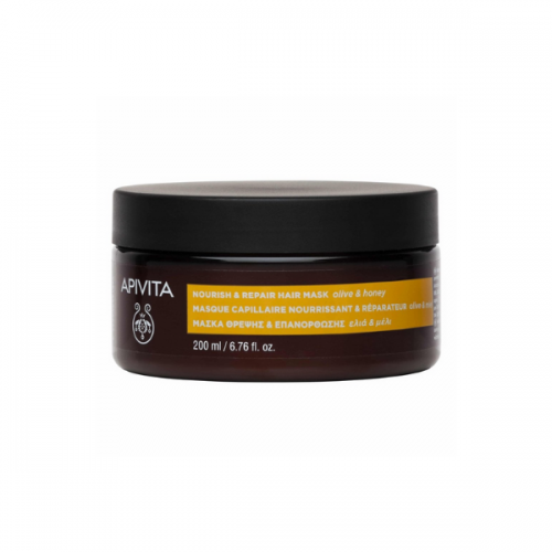 Apivita Nourish & Repair Hair Mask with Olive & Honey, 200ml
