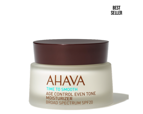 Ahava Age Control Even Tone Moisturizer Broad Spectrum SPF 20 Cream, 50ml