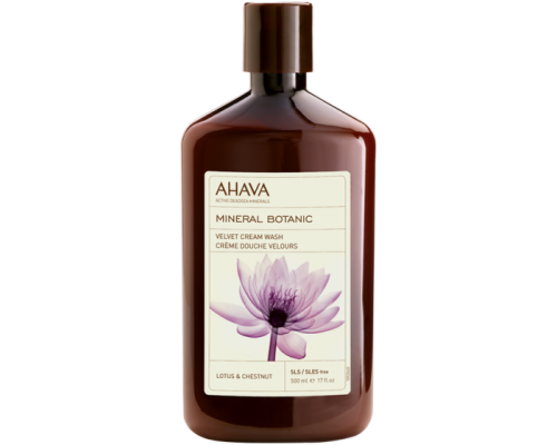 Ahava Mineral Botanic Cream Wash with Lotus Flower & Chestnut, 500ml