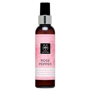 Apivita Body Reshaping Massage Oil with Pink Pepper & Rose, 150ml