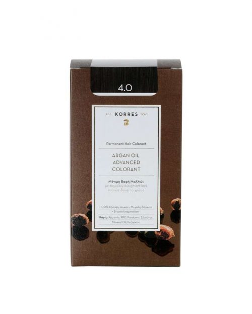 Korres 4.0 Brown Advanced Argan Oil Permanent Hair Colorant 50ml