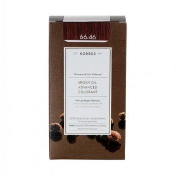 Korres Argan Oil Advanced Colorant with Pigment-Lock Technology 66.46 Intense Burgundy Red, 50ml