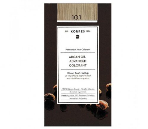 Korres 10.1 Platinum Ash Blonde Argan Oil Advanced Colorant  50ml