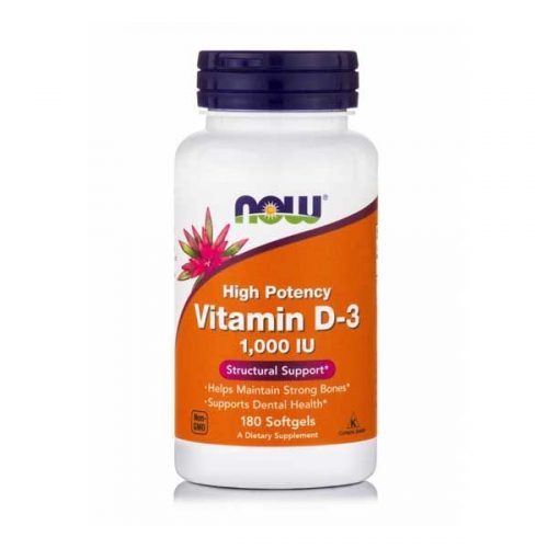 Now Vitamin D-3 1000 IU 180 Softgels