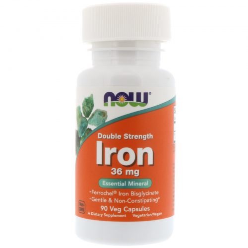 Now Iron Essential Mineral 36mg 90 Veg Caps