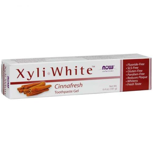 Now XyliWhite Fluoride-Free Cinnafresh Toothpaste Gel