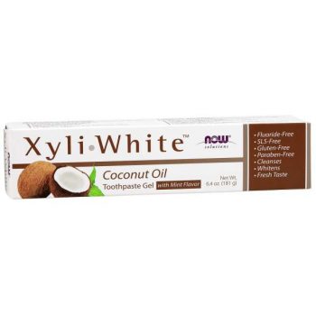 Now Xyli White Coconut Oil Toothpaste Gel