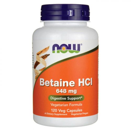 Now Betaine Hcl 648mg 120 Veg Caps