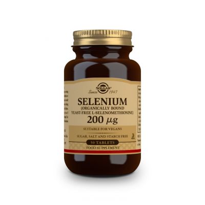 Solgar Selenium 200mcg 50 Tabs (Yeast Free)