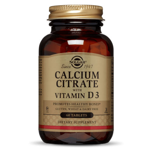 Solgar Calcium Citrate with Vitamin D3 60 Tabs