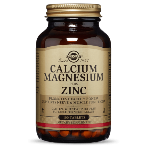 Solgar Calcium Magnesium Plus Zinc 100 Tabs