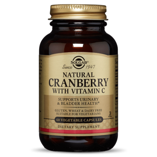 Solgar Natural Cranberry with Vitamin C 60 Veg Caps