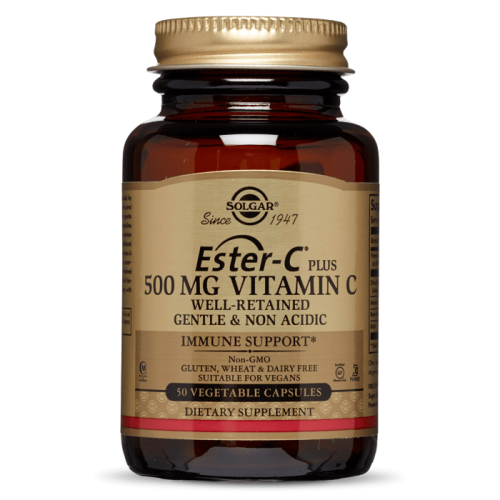 Solgar Ester-C Plus 500mg Vitamin C 50 Veg Caps