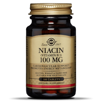 Solgar Niacin (Vitamin B3) 100mg, 100 Tablets