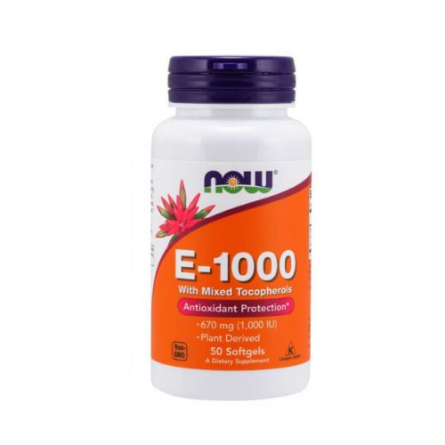 Now Vitamin E-1000, 50 Softgels