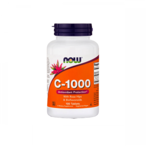Now Vitamin C-1000 with Rose Hips 100 Tabs