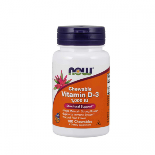 Now Vitamin D3 1000IU 180 Chewable Tabs