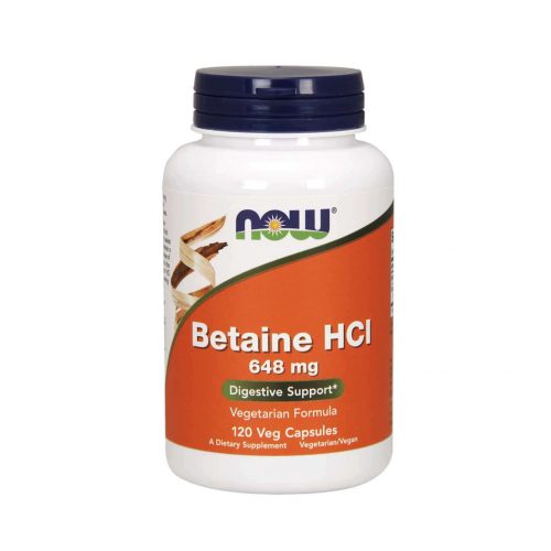 Now Betaine Hcl 648mg 120 Veg Caps
