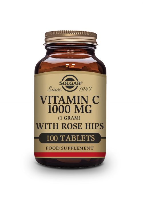Solgar Vitamin C 1000 mg with Rose Hips 100 Tabs