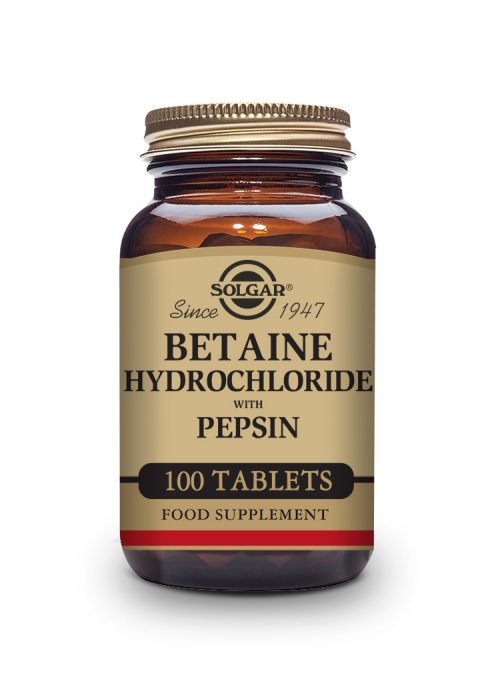 Solgar Betaine Hydrochloride with Pepsin 100 Tabs