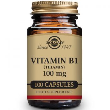 Solgar Vitamin B1 Thiamin 100mg Veg, 100 Capsules