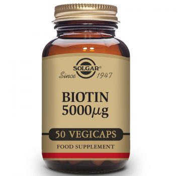 Solgar Biotin 5000mg, 500 Vegetable Capsules