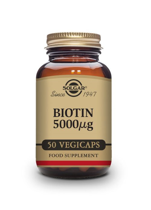 Solgar Biotin 5000mg 50 Veg Caps