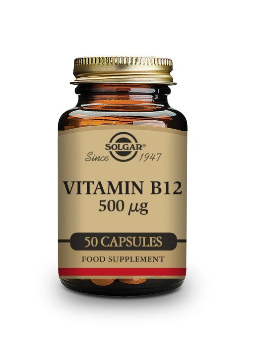 Solgar Vitamin B12 500mg, 50 Veg Capsules