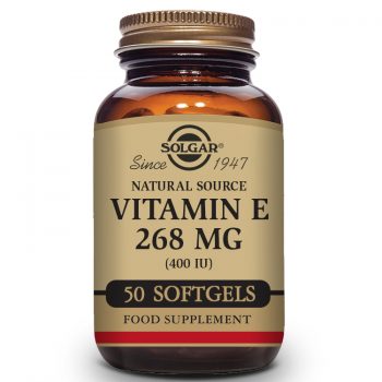 Solgar Vitamin E 268 mg (400 IU), 50 Softgels