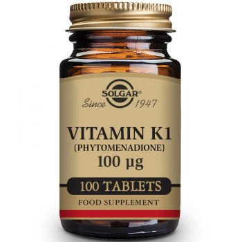 Solgar Vitamin K1 Phytomenadione 100mg, 100 Tablets