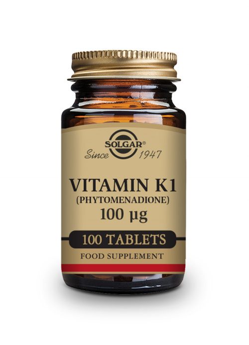 Solgar Vitamin K1 Phytomenadione 100mg, 100 Tablets