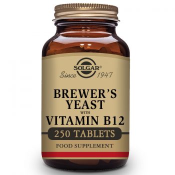 Solgar Brewer's Yeast with Vitamin B12, 250 Tablets
