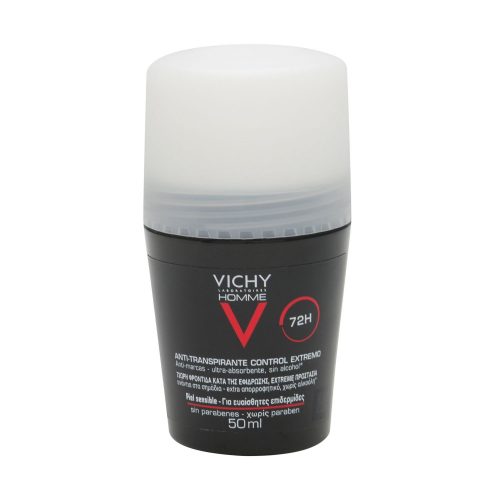 Vichy Homme 72h intense control roll-on deodorant, 50ml