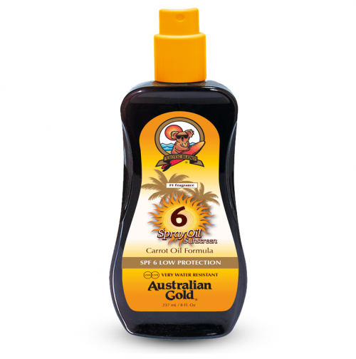 Australian Gold Sunscreen Carrot Oil Formula Spf6, Sun Spray,