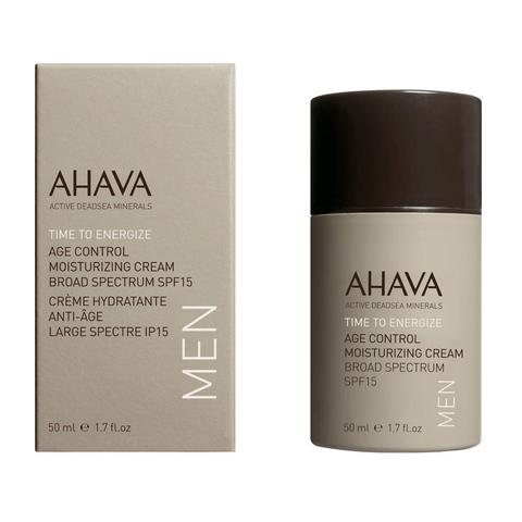 AHAVA Men Time to Energize Age Control Moisturizing Cream Spf15, 50ml