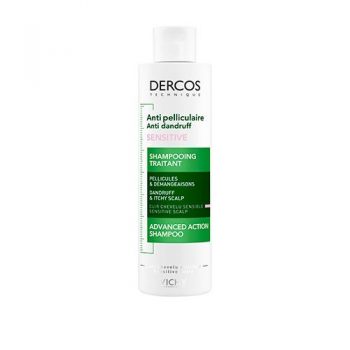 Vichy Dercos Shampoo Anti-dandruff Shampoo For Sensitive Scalp 200m