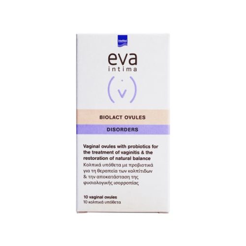 Eva Biolact Ovules Probiotics for Normal Vaginal Flora 10 pcs