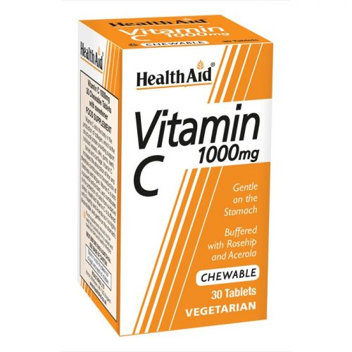 Health Aid Vitamin C 1000mg 30 Chewable Tabs