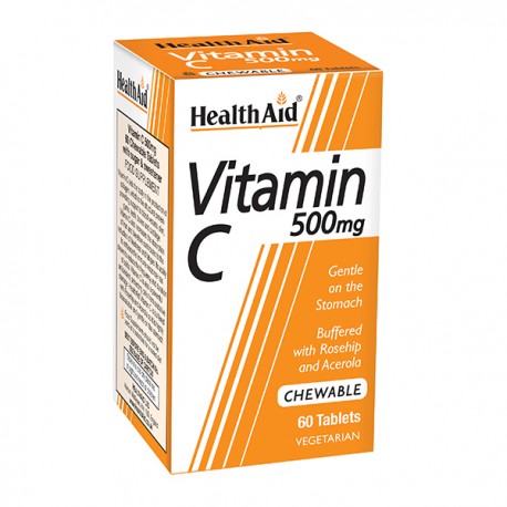 Health Aid Vitamin C 500mg 60 Chewable Tbs