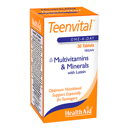 Health Aid TeenVital Multivitamins & Minerals 30 Veg Tabs