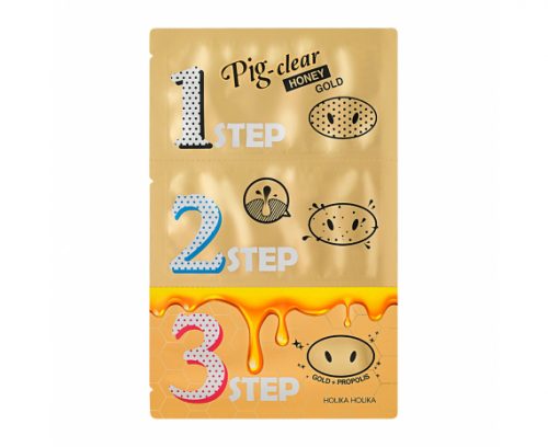 Pig Nose Clear Blackhead 3-Step Kit (Honey Gold)