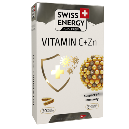 Swiss Energy Vitamin C + Zinc, 30 capsules