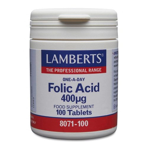 Lamberts Folic Acid 400 μg, 100 tablets