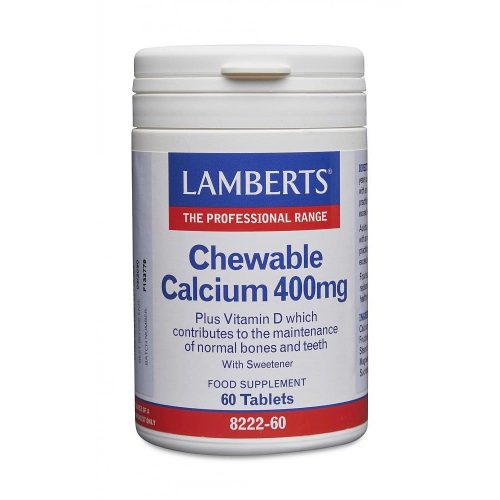 Lamberts Chewable Calcium 400mg, 60 tablets