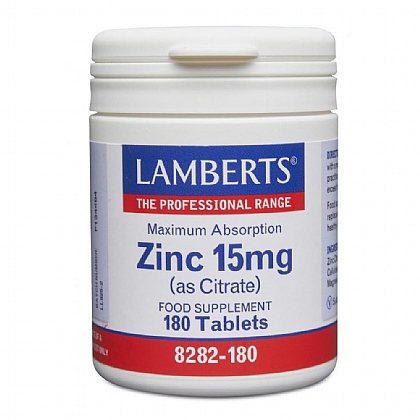 Lamberts Zinc 15 mg, 90 tablets