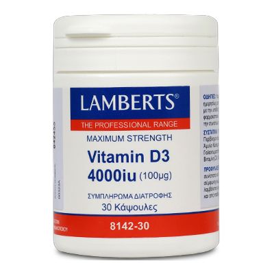 Lamberts Vitamin D3 4000iu, 30 capsules