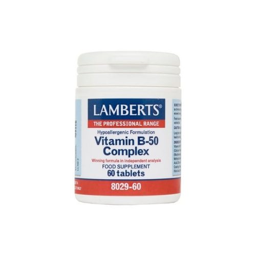 Lamberts Vitamin B50 Complex, 60 tablets Bwell Pharmacy