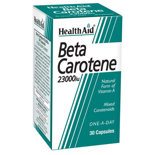 Health Aid Beta-Carotene 23000iu, 30 capsules